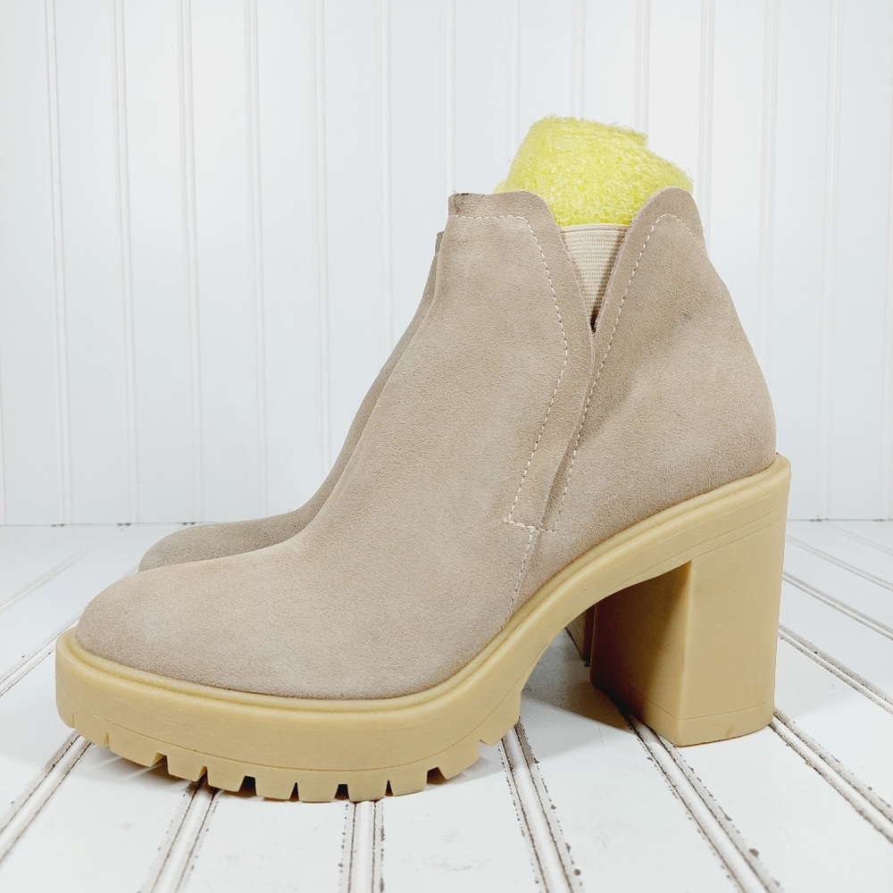 Dolce Vita Beige Ankle Boots